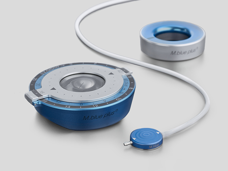 Válvula gravitacional ajustable MIETHKE M.blue®