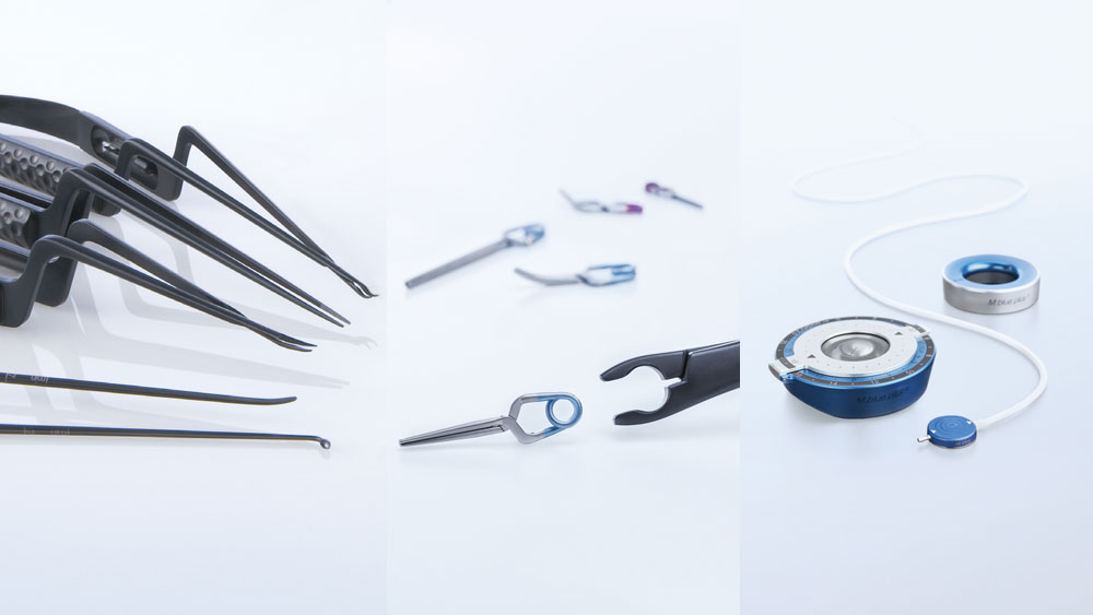 Diferentes productos para neurocirugía