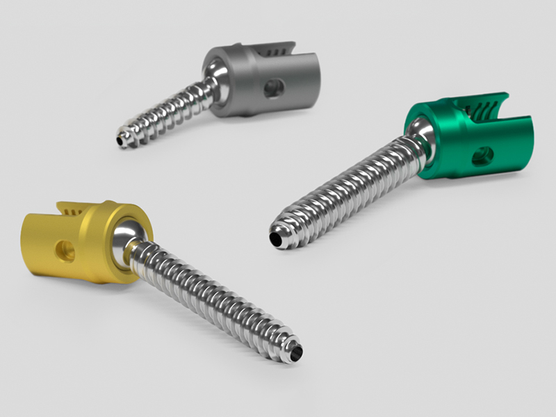 Tres tornillos Ennovate® para la estabilización cervical