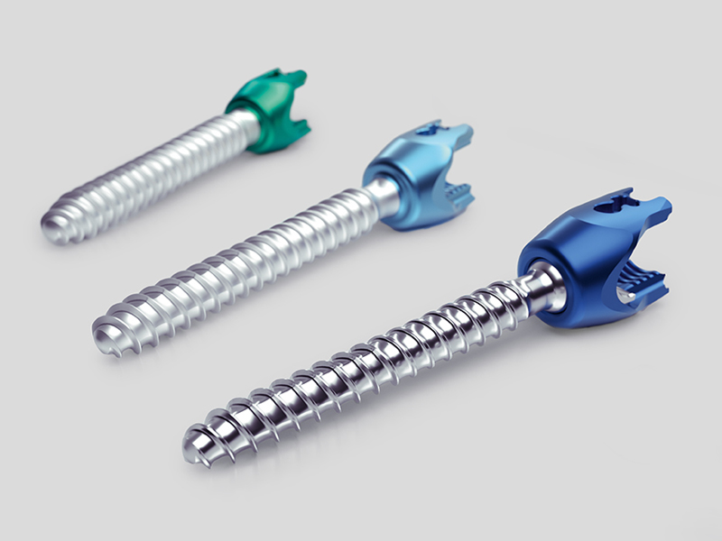 Tres tornillos para la estabilización toracolumbar