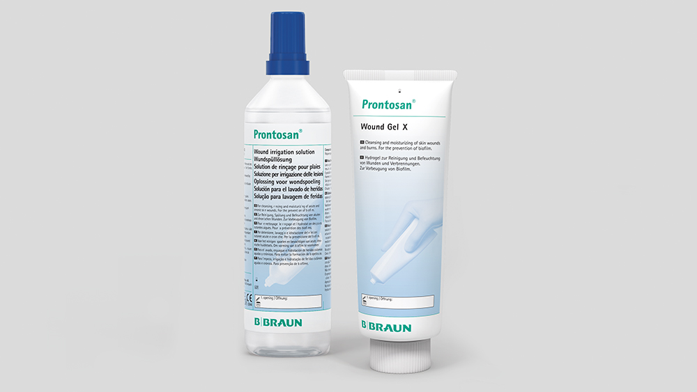 Frasco y tubo de Prontosan