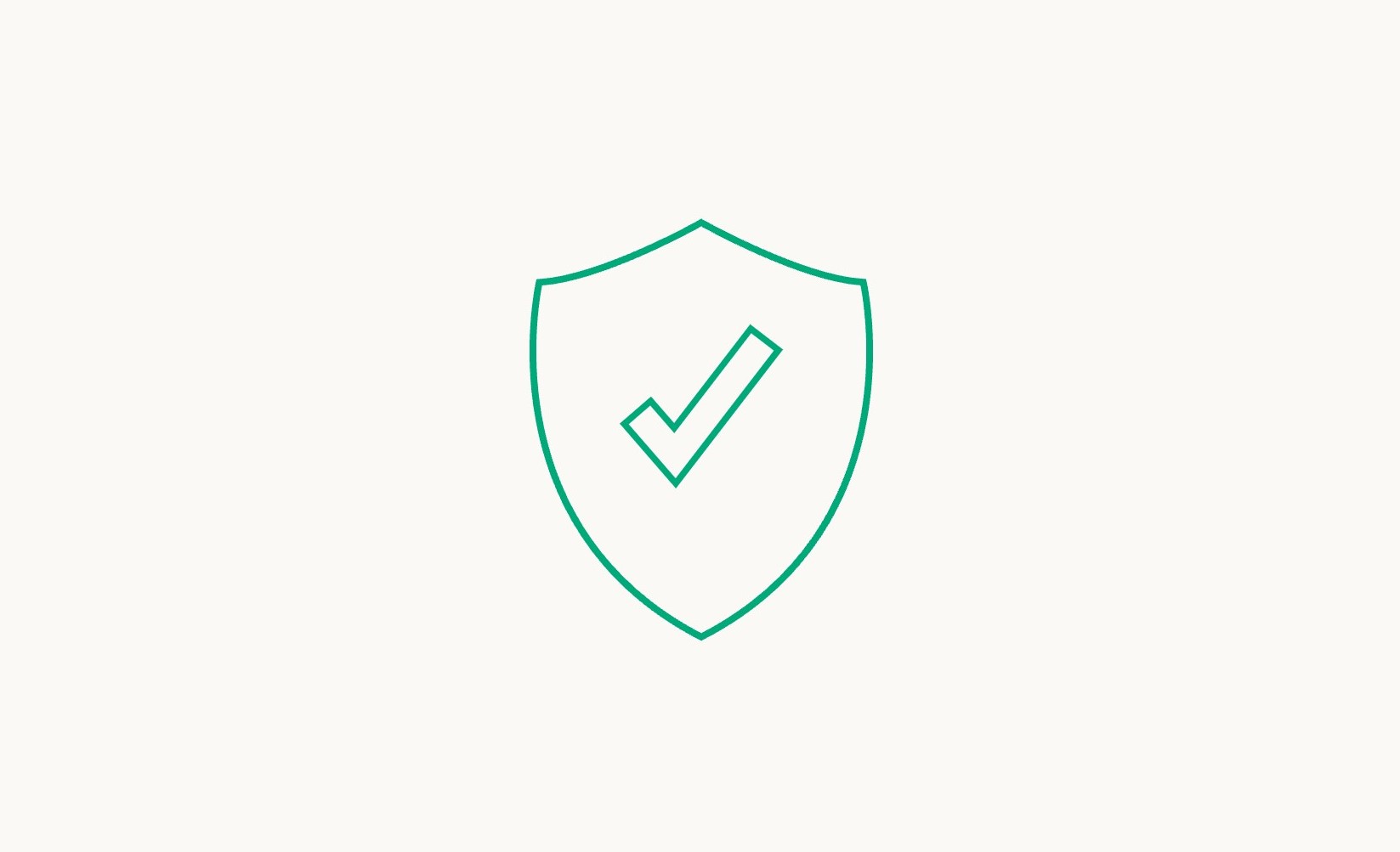 Icono de escudo con una marca de verificación que representa seguridad o protección